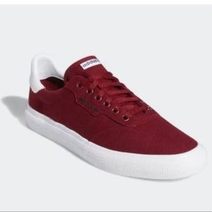 Adidas Vulc 3MC Kids Skateboarding Shoes Size 4 Boys Burgundy NWT Adidas Size 4